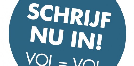 Inschrijving geopend